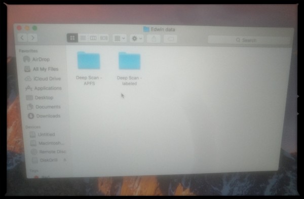 data recovery Macbook deep scan